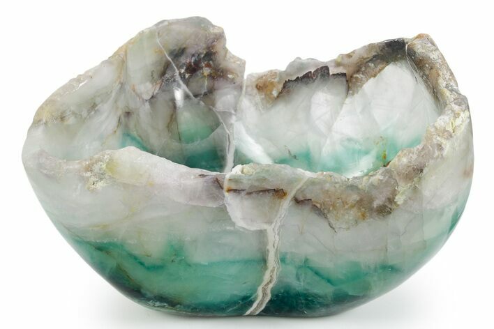 Polished Green Fluorite Bowl #359583